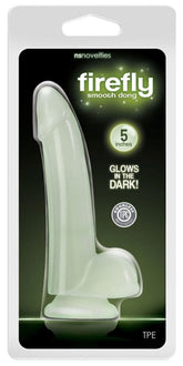 Firefly Smooth Glowing Dong 5 inch Strap On Sextoys
