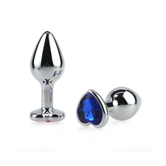 Opulent Heart-Shaped Jewel Stainless Steel Anal Plug - Indulge in Elegance - Rabbit Vibrators