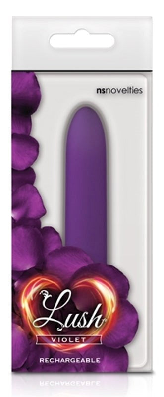 Petite USB-Rechargeable Vibrator - Lush Violet Purple Bullet Vibrators