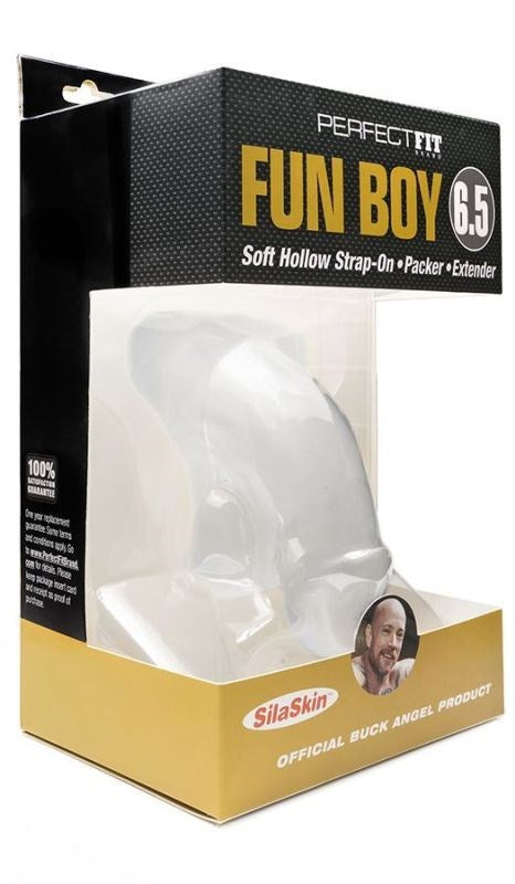 Perfect Fit Fun Boy 6.5 Inch Soft Hollow Strap-On Strap On Sextoys