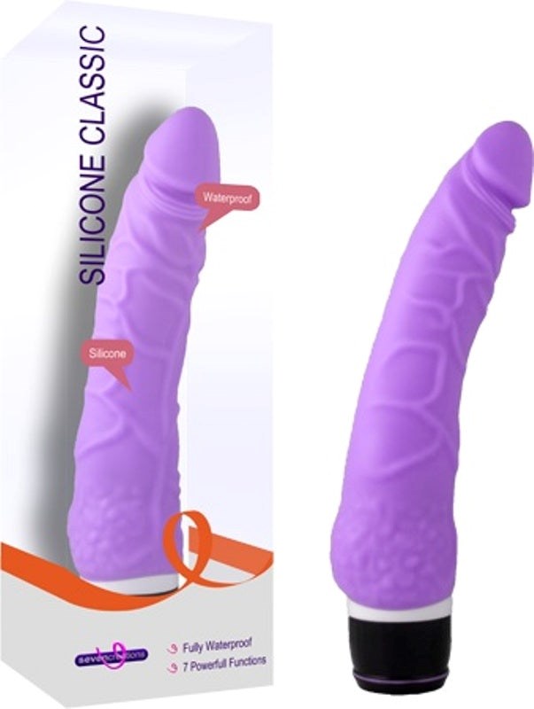 Silicone Classic Thin Veined 033 Seven Function Vibrating Dildos