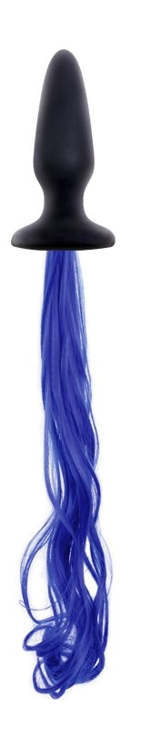 NS Novelties Magical Unicorn Tail Plug - Silky Silicone Tapered Design Collars and Leads