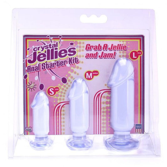 Crystal Jellies Beginner's Anal Exploration Kit - Anal Beads and Balls