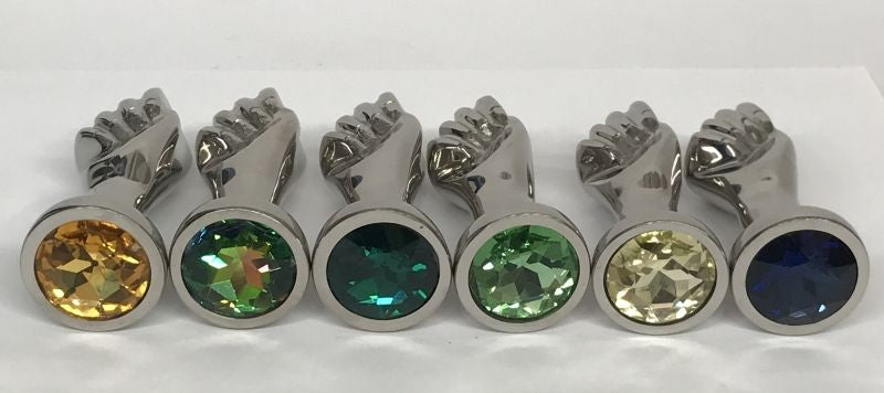 Handy Many Small Crystal Fist Steel Sex Toys