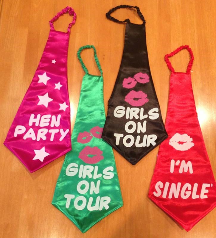 Hens Night Ties Metal Vibrators