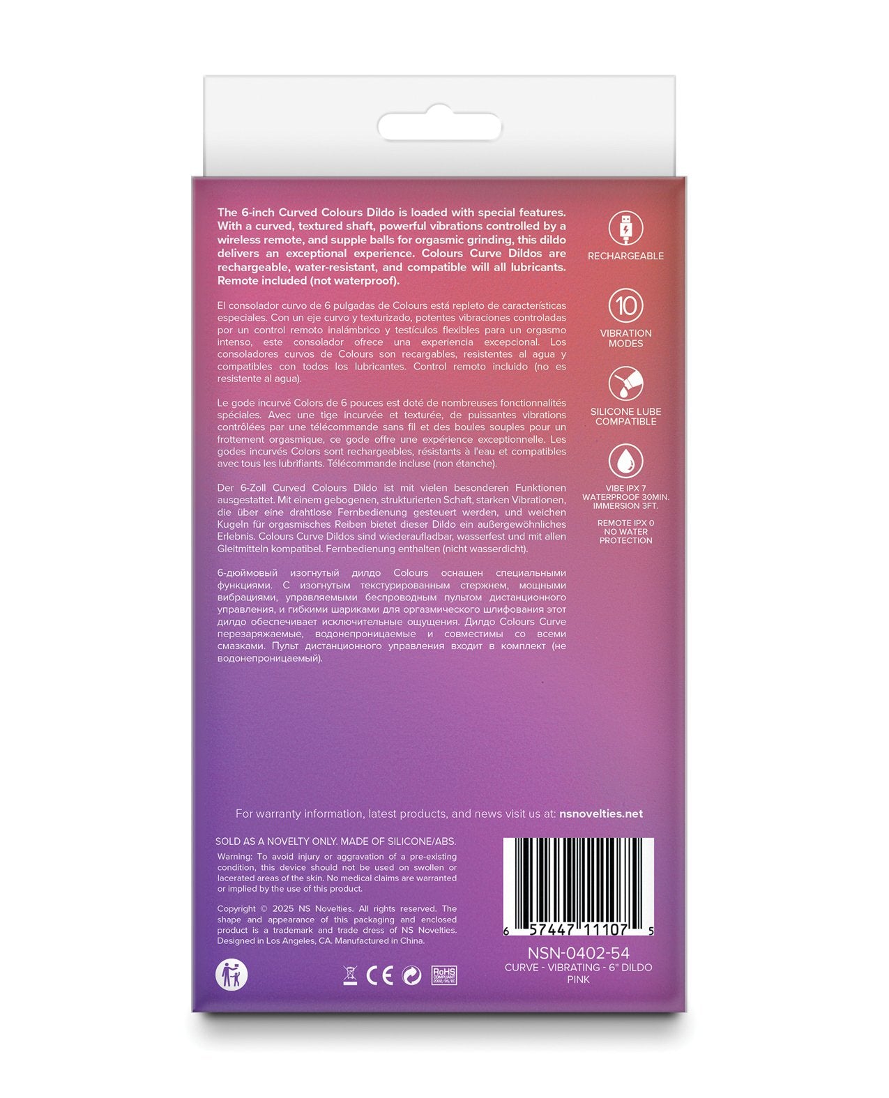 NS Novelties 6 Inches Remote Controlled Vibrating Dildo Vibrating Dildos