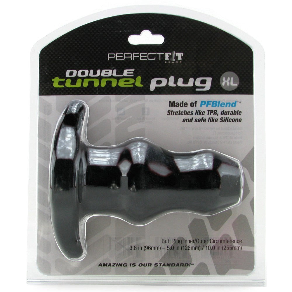 Perfect Fit Double Tunnel Plug X-large Steel Sex Toys