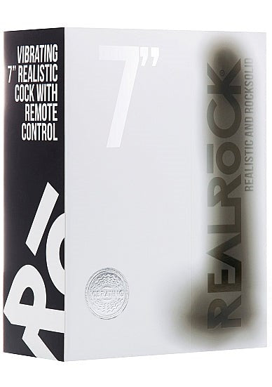 Realrock's Lifelike 7" Vibrating Cock - Remote Control Ecstasy - Vibrating Dildos