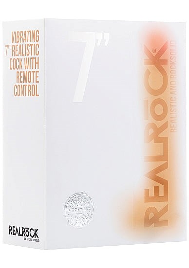 Realrock's Lifelike 7" Vibrating Cock - Remote Control Ecstasy Vibrating Dildos