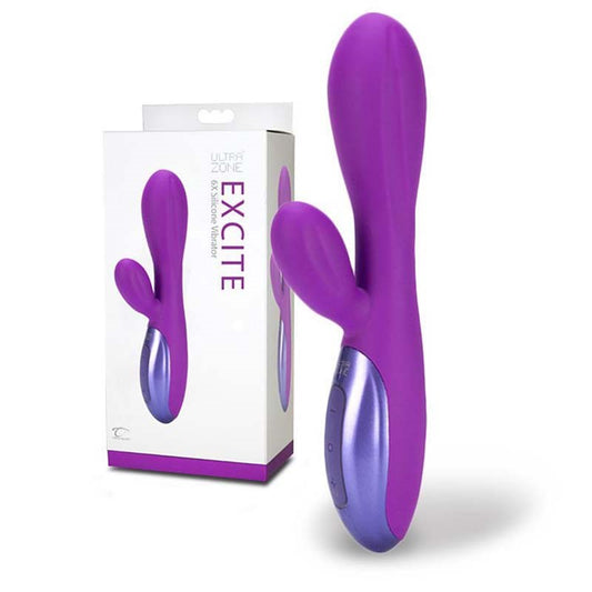 UltraZone Excite 6X Rabbit Style Vibe - G-Spot Vibrators