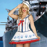 Luminous Anchor Allure - Fiber Optic Nautical Costume Fancy Dress Ups