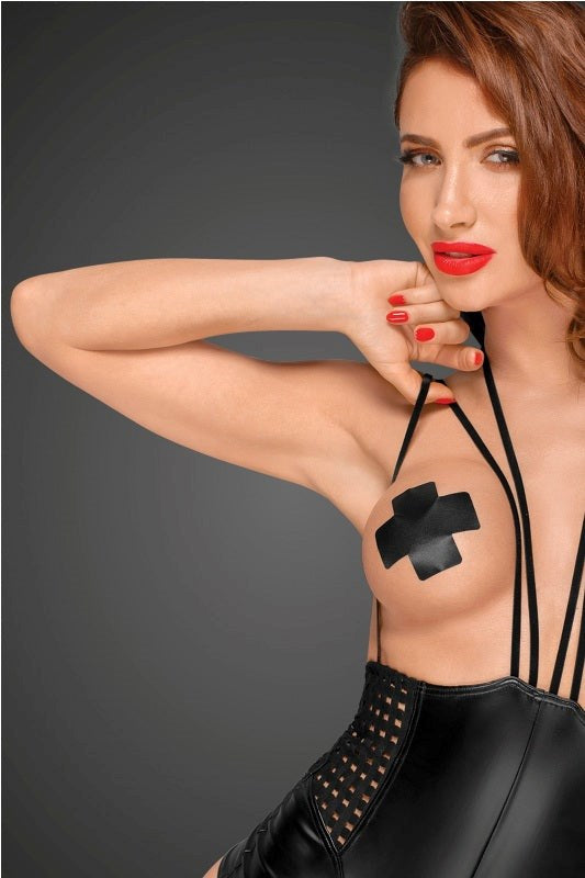 Black Powerwetlook Body Multistraps Her Fetish