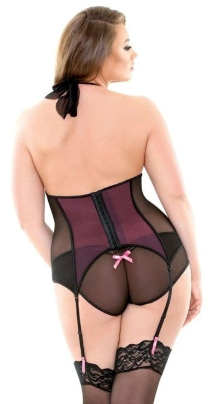 Curve Gigi Halter Underwire Bustier And Panty Bustiers and Corsets