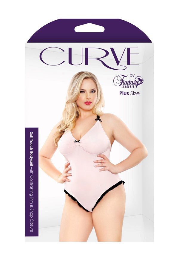 Curve Soft Touch Bodysuit With Snap Closure Teddies and Bodysuits