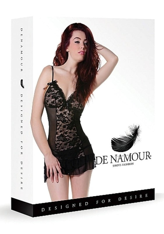De Namour Babydoll & G-String Black Babydolls and Chemises