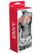 Envy Comfort-Fit Bulge Trunk - White Mens Briefs And Boxers