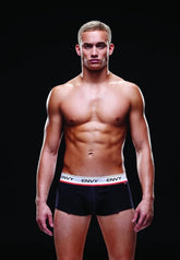 Envy Logo Elastic Low-Rise Trunk Black Jocks and G-Strings