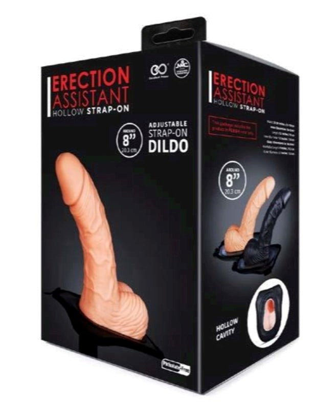 Erection Assistant Hollow Strap On Flesh Strap On Sextoys