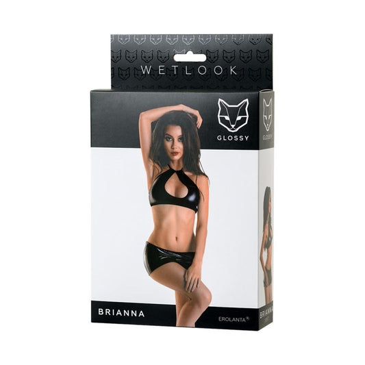 Glossy Wetlook Set Brianna - Bras and Bra Sets