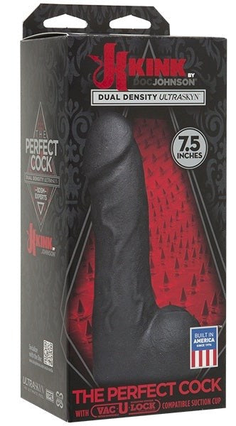Kink Perfect Cock Black - Realistic, Versatile Pleasure Enhancer Realistic Dildos