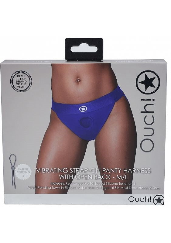 Ouch! Pleasure-Enhancing Vibrating Strap-on Panty Harness Strap On Sextoys