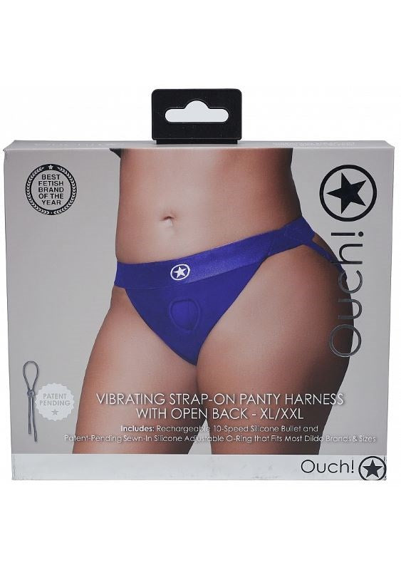 Ouch! Pleasure-Enhancing Vibrating Strap-on Panty Harness Strap On Sextoys