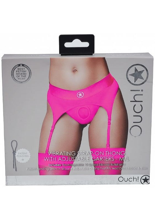 Ouch! Intimate Pleasure Strap-on Thong - Pink - Strap On Sextoys
