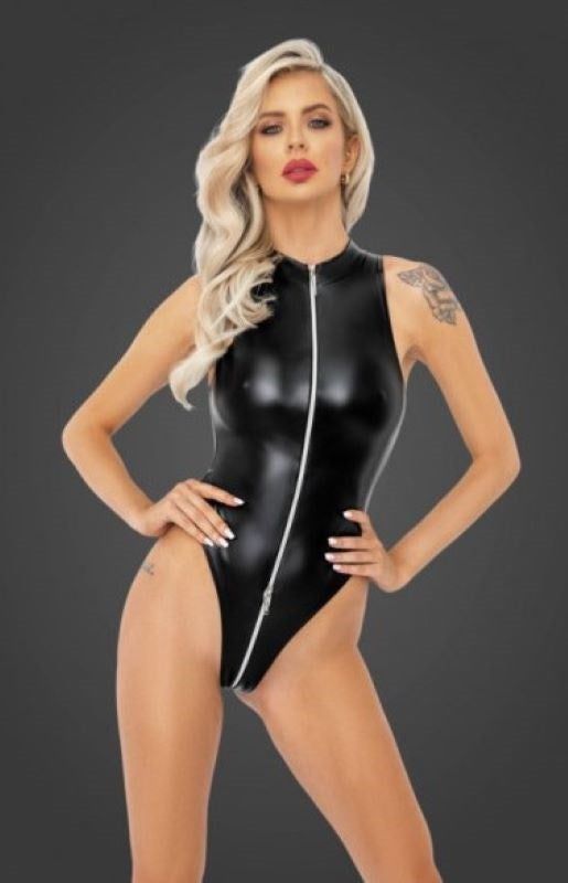 Powerwetlook Body with Front Zipper Her Fetish