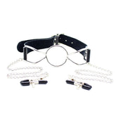 Thrilling Pleasure Duo - BDStyle Spider Mouth Gags and Nipple Clamps Breast and Nipple Toys