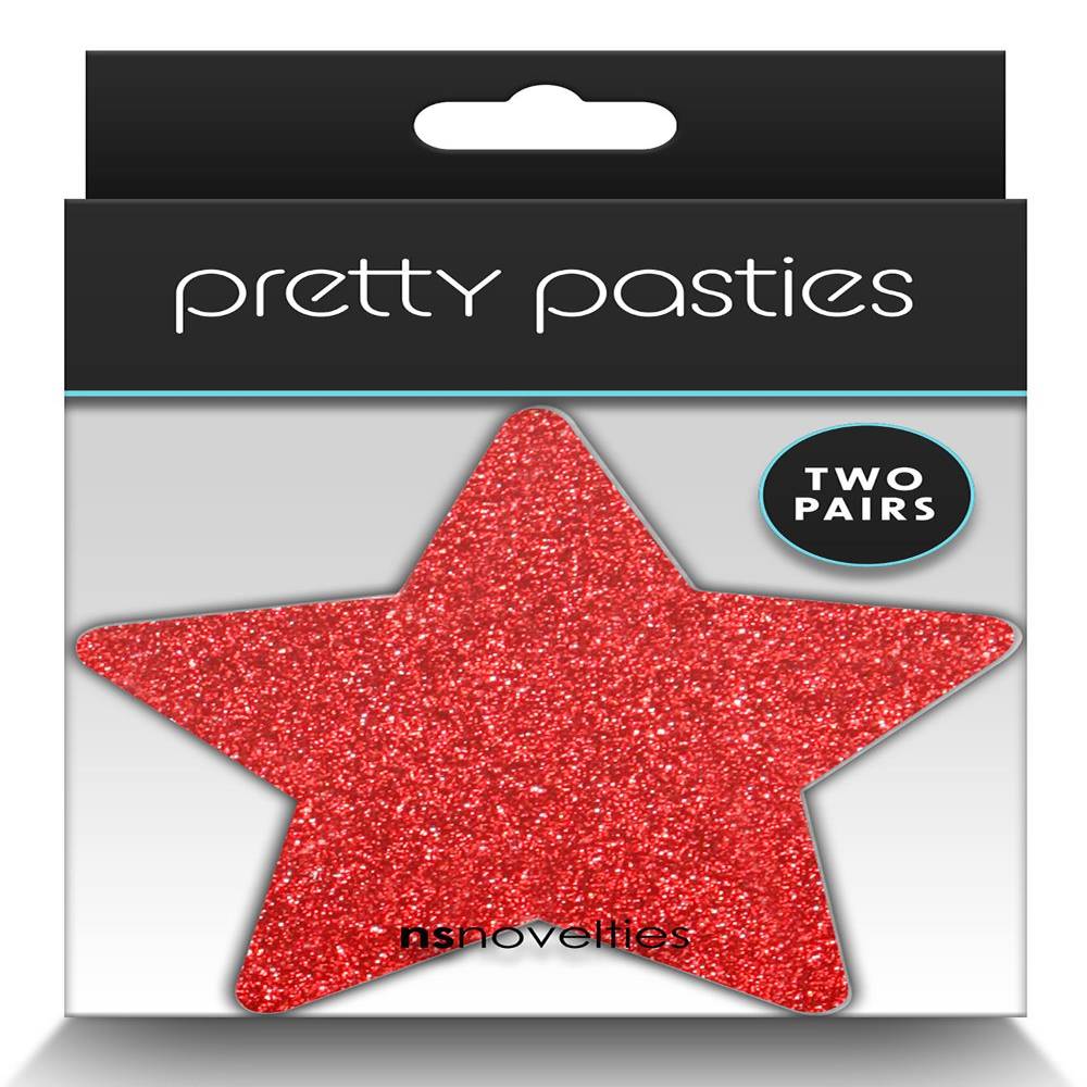 NS Novelties Pretty Nipple Pasties Glitter Stars 2 Pair Breast and Nipple Toys