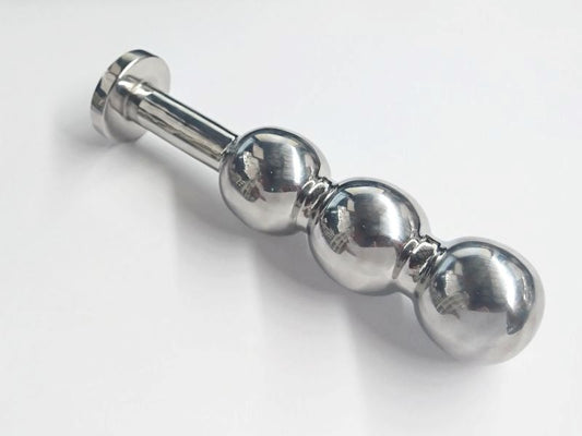 Triple Ripple Steel Butt Plug Steel Sex Toys