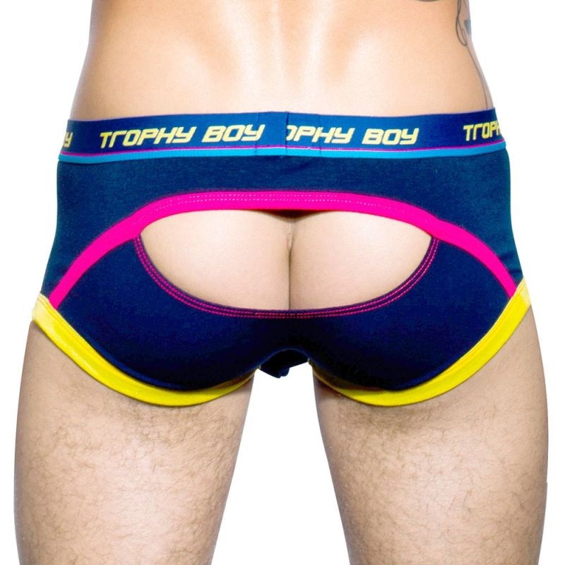 Trophy Boy Eclipse Boxer With Show-It - Navy Mens Briefs And Boxers