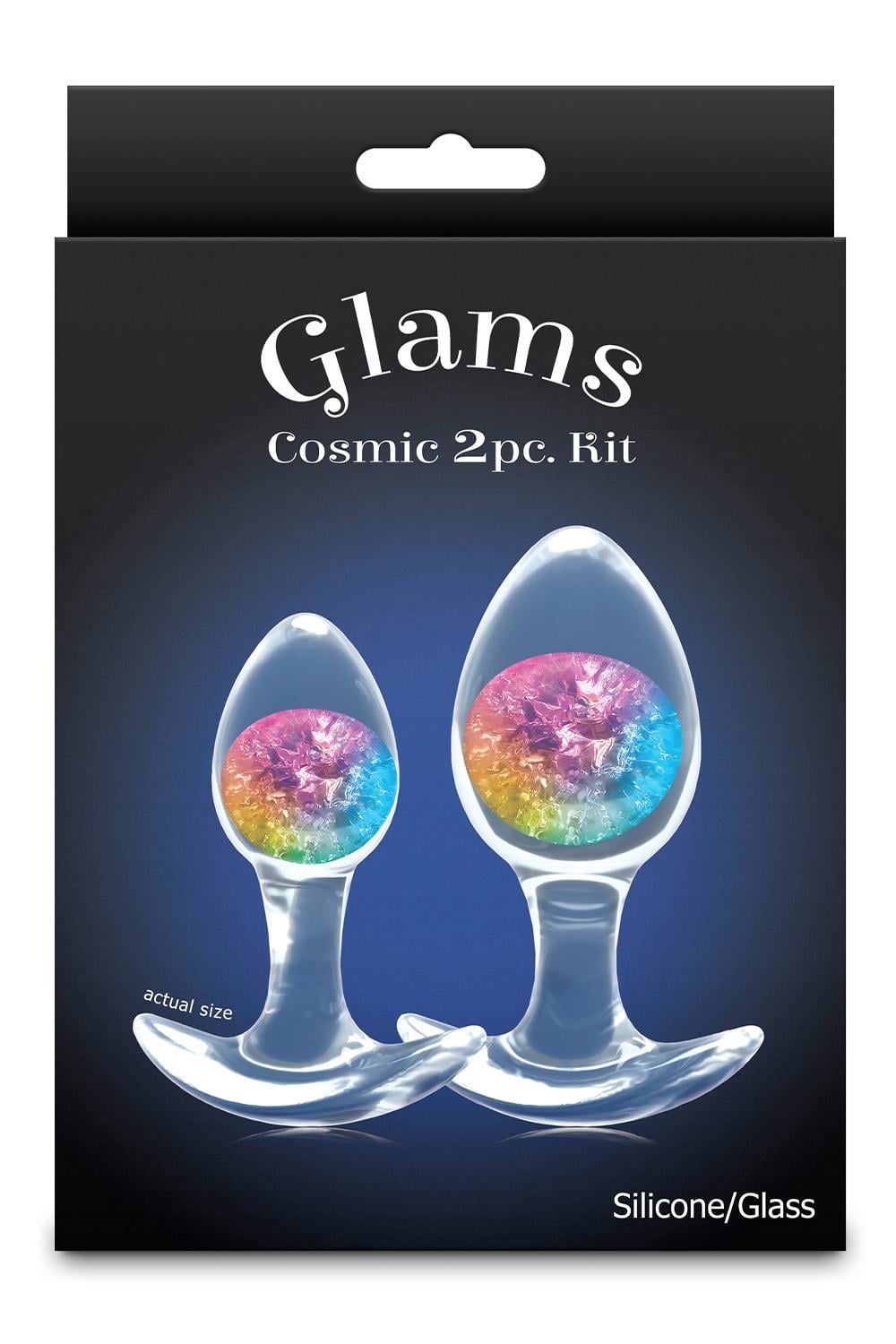 NS Novelties Glams Cosmic Butt Plugs Set of 2 Sizes Butt Plugs
