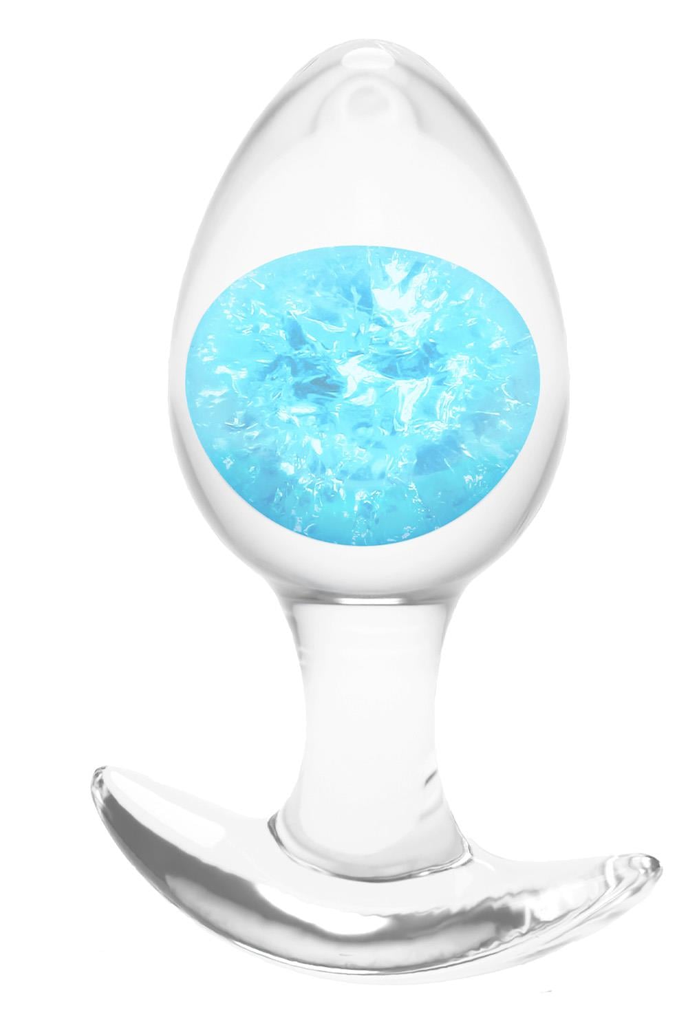 NS Novelties Glams Cosmic Medium Silicone Anal Plug Blue Butt Plugs