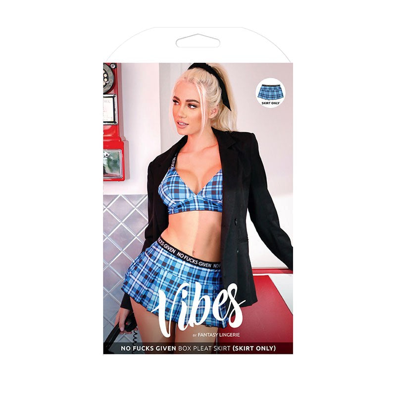 Vibes No Fucks Given Box Pleat Skirt G-Strings, Panties and Shorts