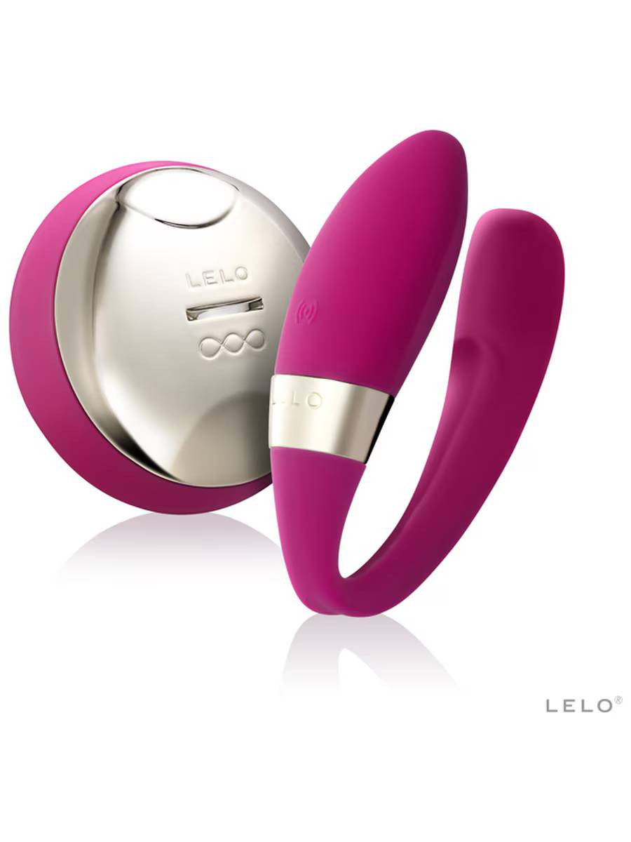 Lelo Tiani 2 Silicone Clitoral Massager Cerise Clit Ticklers and Pulsators