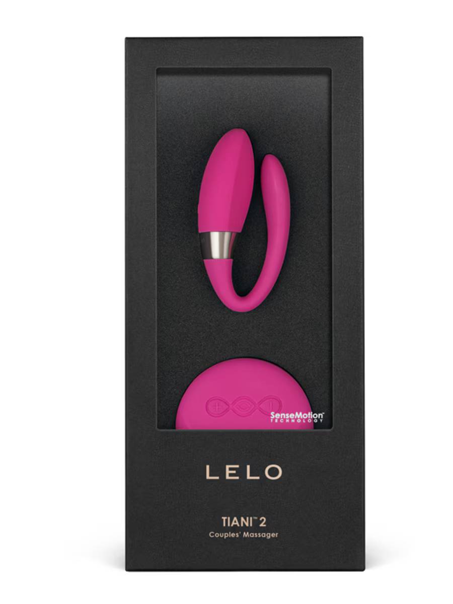 Lelo Tiani 2 Silicone Clitoral Massager Cerise Clit Ticklers and Pulsators