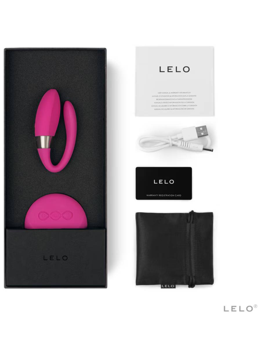 Lelo Tiani 2 Silicone Clitoral Massager Cerise Clit Ticklers and Pulsators