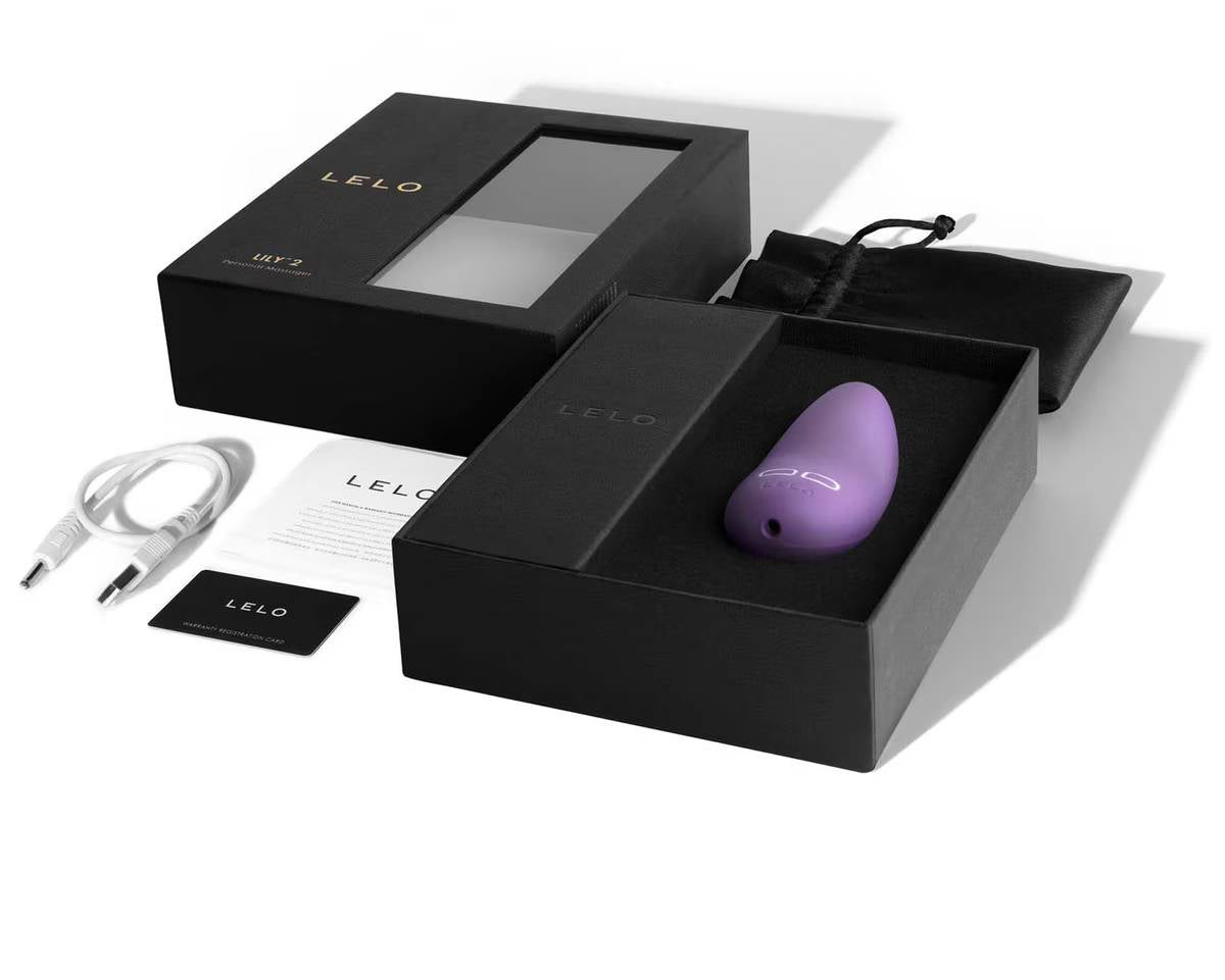 Lelo Lily 2 Vibrating Clitoral Stimulator Lavender Clit Ticklers and Pulsators