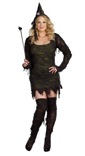 Captivating Rag Detailing Witch Dress - Embrace the Allure Fancy Dress Ups