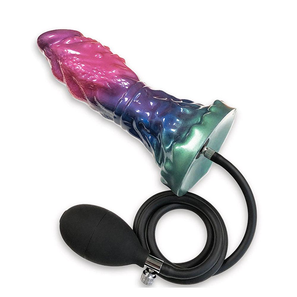 Icon Brands Alien Nation Expandor Coloured Inflatable Dildo - Realistic Dildos