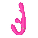 Adam & Eve ORGAZ-OHH-MATIC Strapless Strap-On with Remote Pink Strap On Sextoys