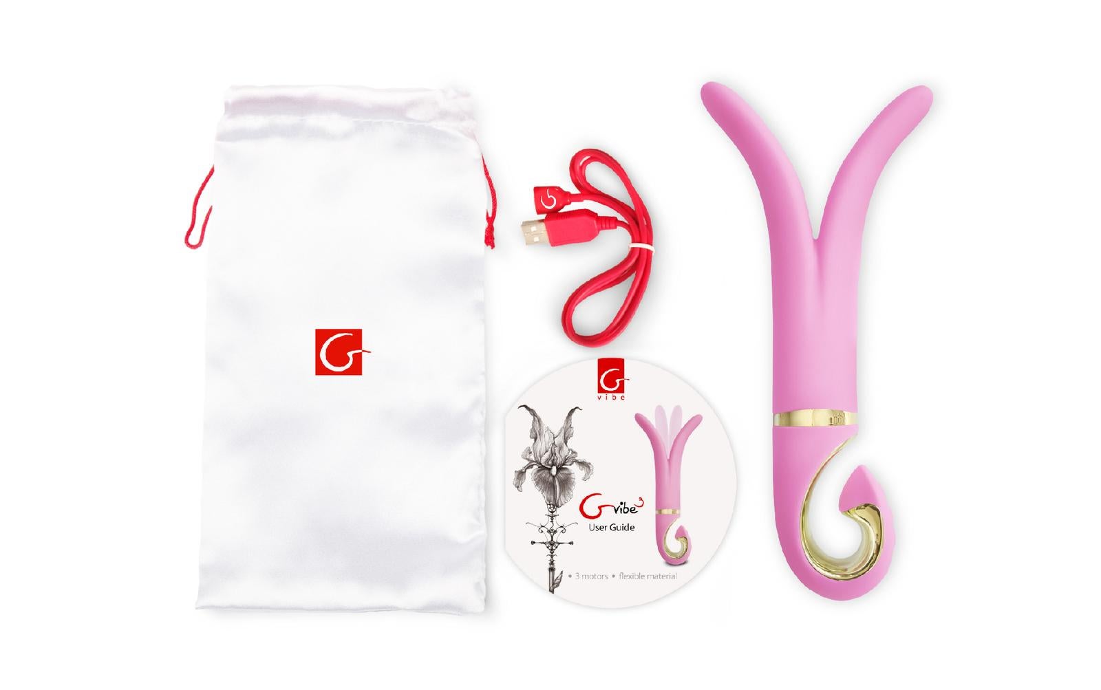 Gvibe 3 Clitoral Vibrator Candy Pink Clit Ticklers and Pulsators