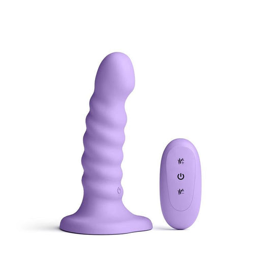 NS Novelties Colours Ribbed 5 Inch Vibrating Silicone Dildo - Vibrating Dildos