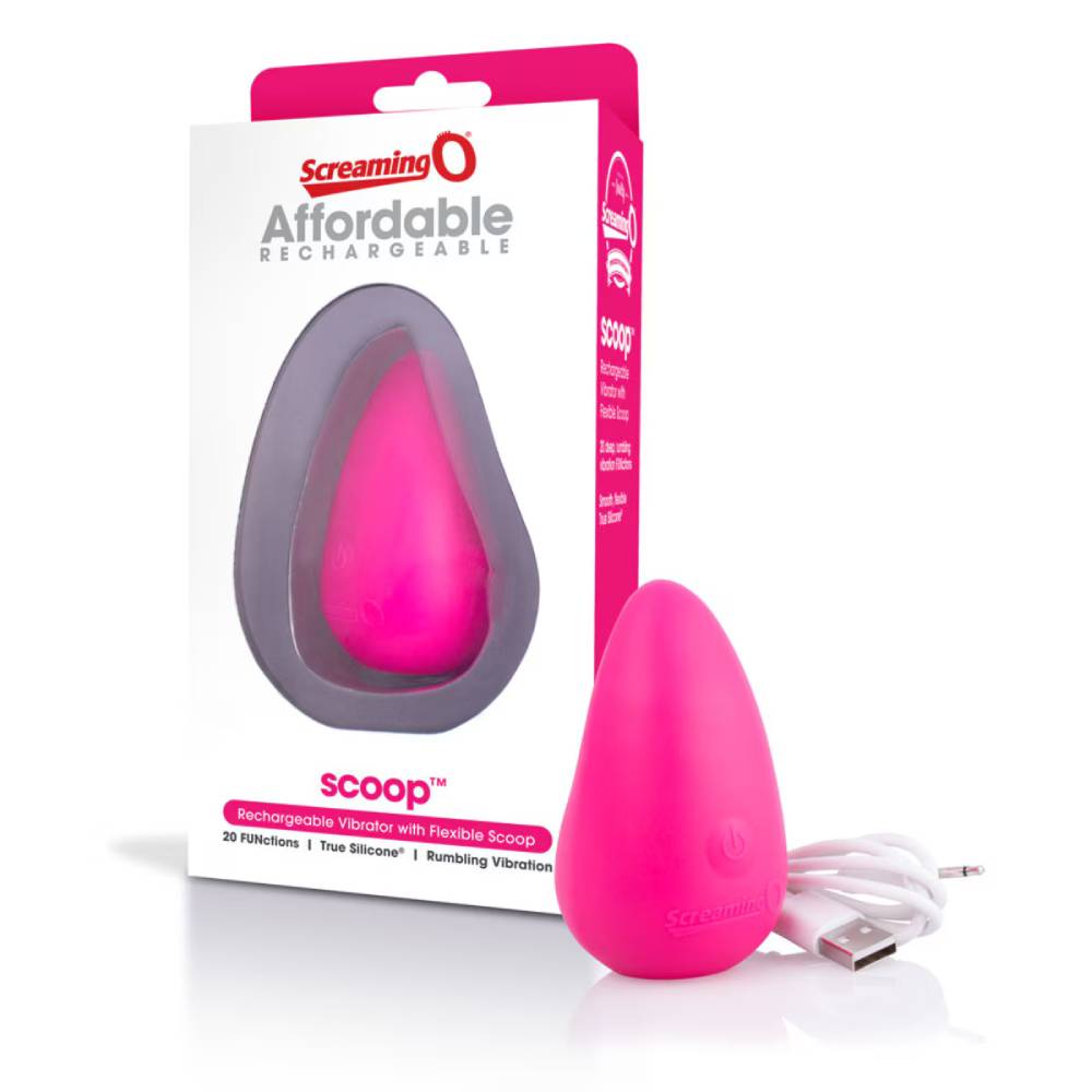 Screaming O scoop 20 Functions Rechargeable Massager Single Personal Massagers