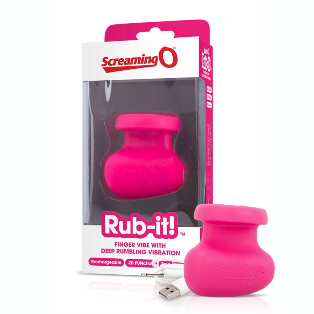 Screaming O Charged Rub-it Rechargeable Finger Vibrator 6 Pack Finger and Tongue Vibrators
