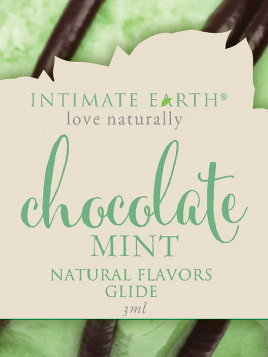 Intimate Earth Chocolate Mint 3ml Foil - Massage Oils and Lubricants