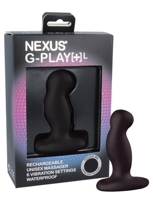 Nexus G Play Plus Large Unisex Vibrator Black - Personal Massagers