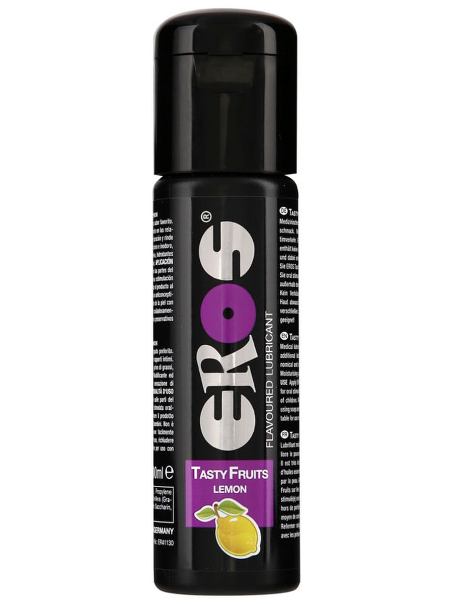 EROS Tasty Fruits LEMON Flavoured Lube 100 ml Clear Massage Oils and Lubricants