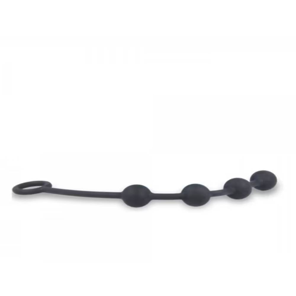 Nexus EXCITE Silicone Anal Beads Black Anal Beads and Balls